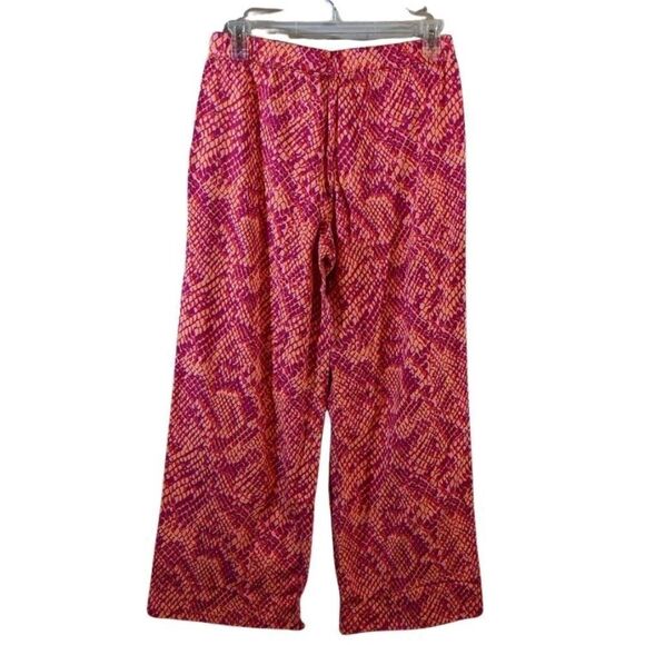 đNWT DENIM & CO BEACH SHADES OF PINK PYTHON PULL ON PANTSâ- WOMEN'SâMEDIUM - Picture 2 of 6